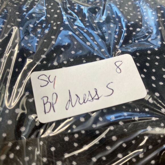 BP Nordstrom Dress Womens Small Black Polka Dot Pockets Short Mini Sleeveless - Picture 10 of 10